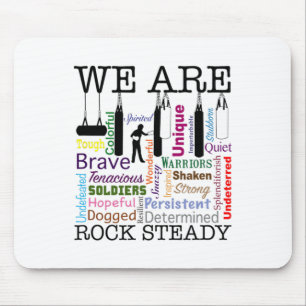 Tapis De Souris Nous sommes des femmes de boxe Rock Steady Word Ar