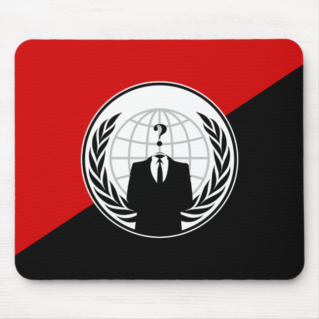 Tapis De Souris Nous sommes drapeau anonyme d'anarchiste (Devant)