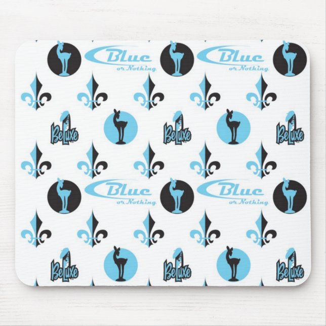 Tapis De Souris Nouveau BLEU OU RIEN de BELUXE (Devant)