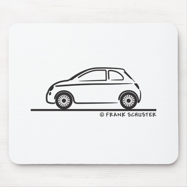 Tapis De Souris Nouveau Fiat 500 Cinquecento (Devant)