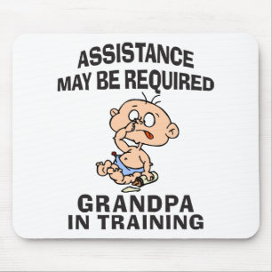 Tapis De Souris Nouveau grand-papa dans la formation