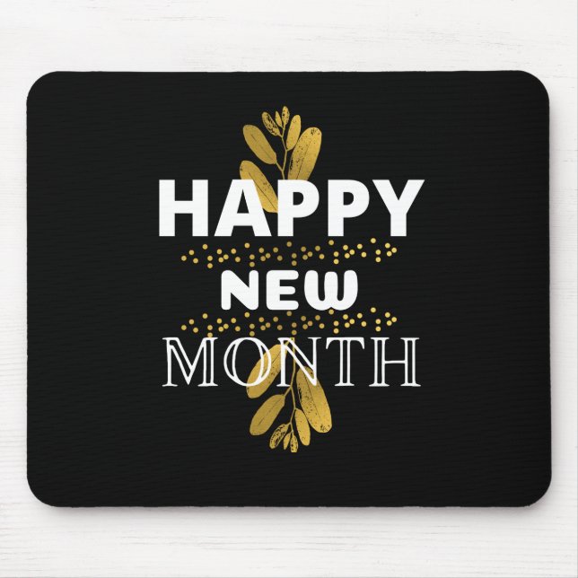 Tapis De Souris nouveau mois heureux (Devant)