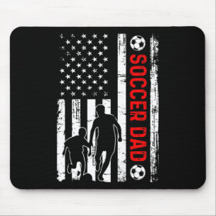 Tapis De Souris Nouveau Papa Bientôt Papa Footballeur Rétro Améric