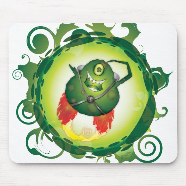 Tapis De Souris Nouveau paquet du jet de Glopp (Devant)