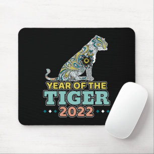 Tapis De Souris Nouvel An chinois 2022 - Tigre blanc