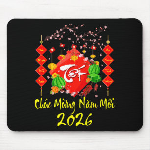 Tapis De Souris Nouvel An lunaire vietnamien 2026 Tet Viet Chuc Mu