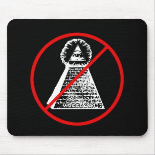 Tapis De Souris Nouvel ordre mondial anti-Illuminati NWO Mousepad