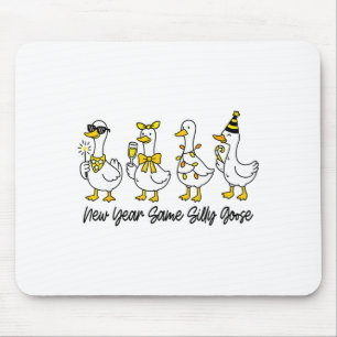 Tapis De Souris Nouvelle Année Même Oie Idiote Drôle 2026 Nouvelle