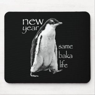 Tapis De Souris Nouvelle Année Même Vie de Baka Pingouin Blague