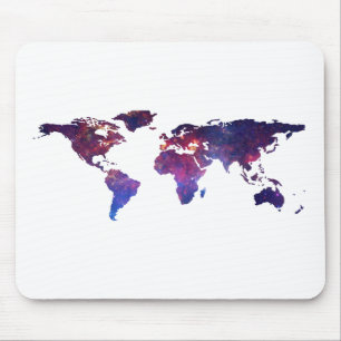 Tapis De Souris Nouvelle carte courageuse du monde