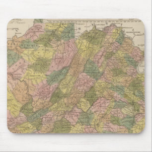 Tapis De Souris Nouvelle Carte De La Virginie