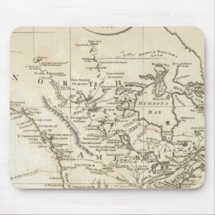 Tapis De Souris Nouvelle carte de l'Amérique du Nord