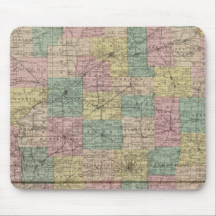 Tapis De Souris Nouvelle carte des districts et des municipalités