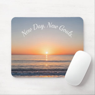 Tapis De Souris Nouvelle Journée Nouveaux Objectifs Lever de Solei