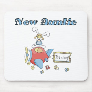 Tapis De Souris Nouvelle tante - T-shirts et cadeaux d'avion