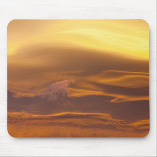 Tapis De Souris Nuage lenticulaire au coucher du soleil