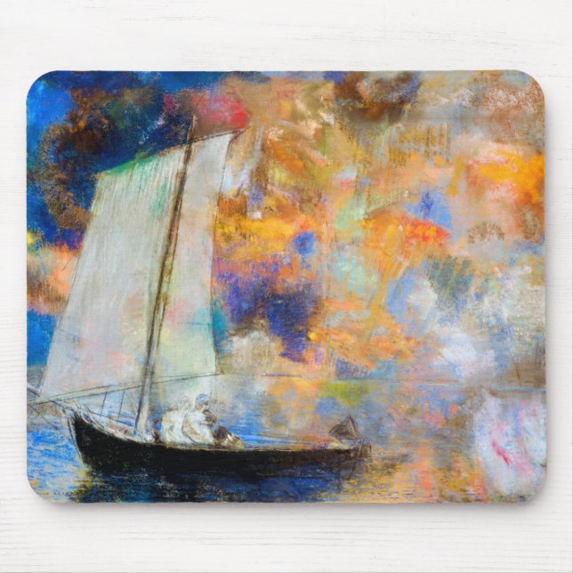 Tapis De Souris Nuages de fleurs, Redon (Devant)