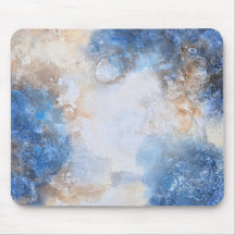 Nuages Texturés Bleu Abstrait & Sable