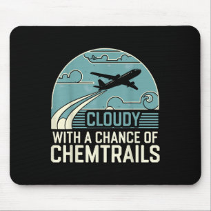 Tapis De Souris Nuageux Avec Une Chance De Chemails