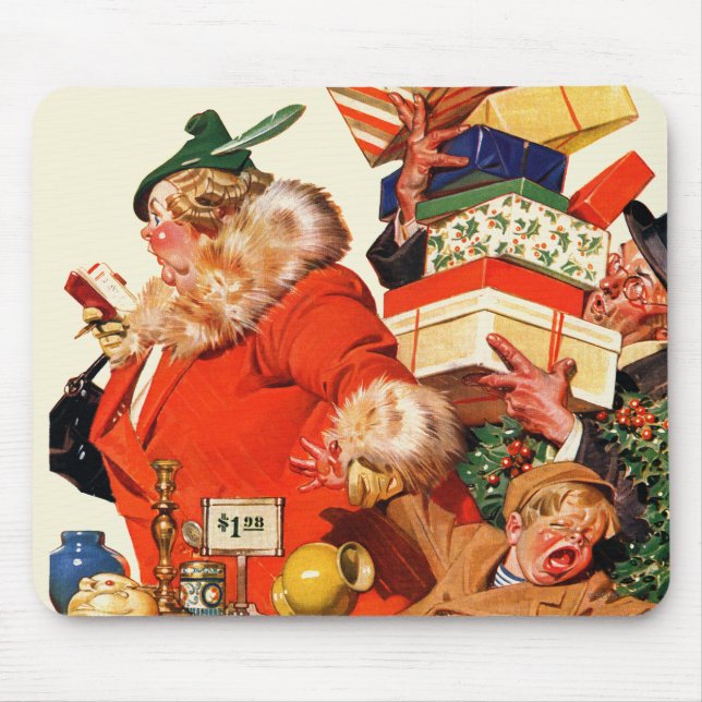 Tapis De Souris Nuit avant Noël (Devant)