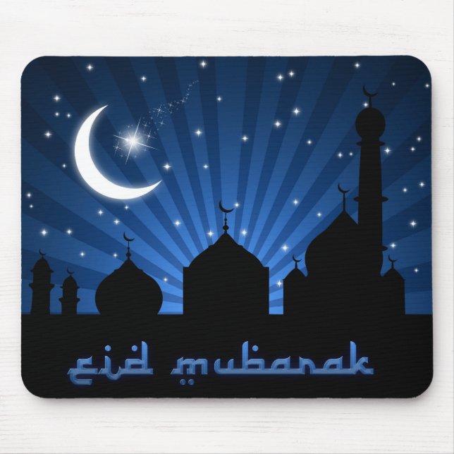 Tapis De Souris Nuit Bleue Mosquée de l'Aïd (Devant)