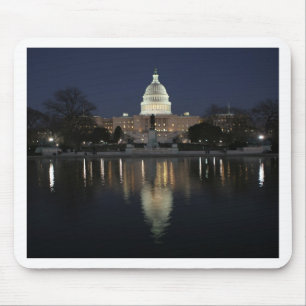 Tapis De Souris Nuit de bâtiment de capitol des USA