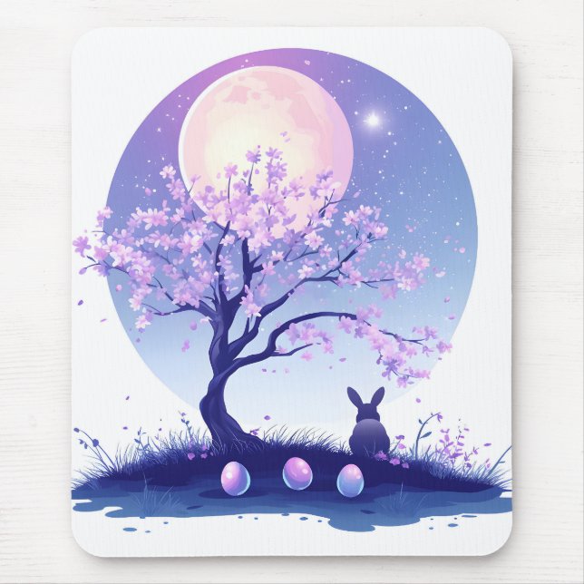 Tapis De Souris Nuit du Lapin Lunaire (Devant)