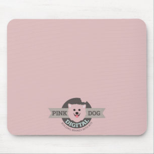 Tapis de souris numérique Chien Rose