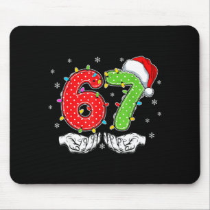 Tapis De Souris Numéro 67 Correspondant Six Sept 6 7 Mème 6-7 Noël