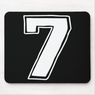 Tapis De Souris Numéro 7 Six Sept 6 7 Meme 67 Drôle 7e Anniversair