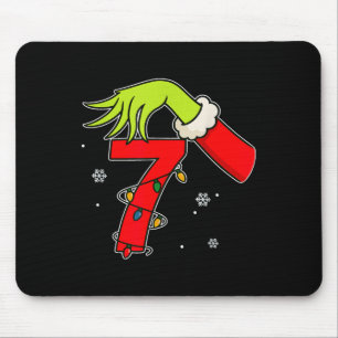Tapis De Souris Numéro Amusant 7 Noël 67 Six Sept Mème Xmas Hommes