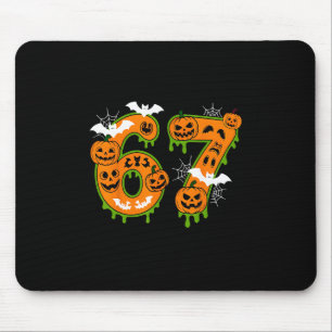 Tapis De Souris Numéro Épouvantable 67 dans Halloween pour tout le