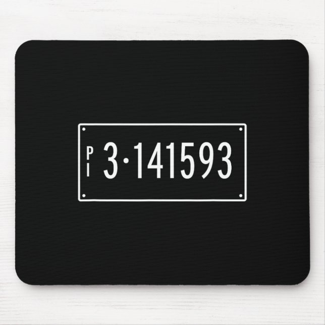 Tapis De Souris Numéro mathématique jour Pi Géométrie plaque Trigo (Devant)
