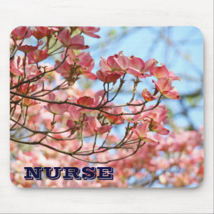 Tapis de souris NURSE Fleurs d'arbre de cornouille