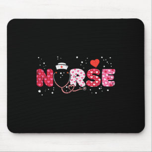 Tapis De Souris Nurse Valentines Day Valentine Scrub Top Femmes Sc