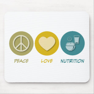 Tapis De Souris Nutrition d'amour de paix