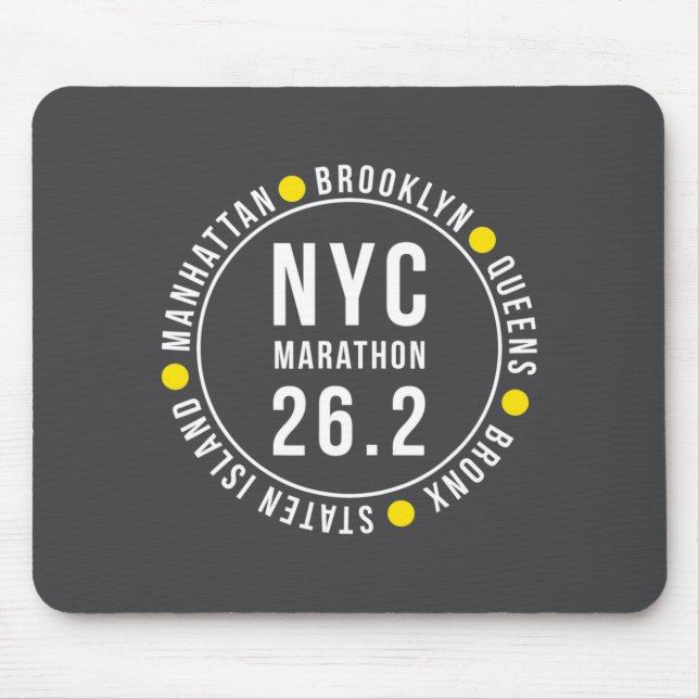 Tapis De Souris Nyc New York Souvenir Marathon Runner _1  (Devant)