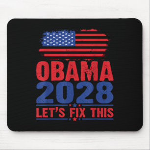 Tapis De Souris Obama 2028 Réparons Cette Distresse Patriotique Ré