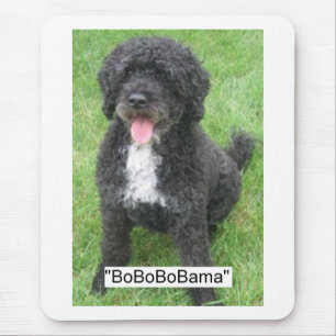 Tapis De Souris Obama, animal de compagnie/chien d'eau portugais