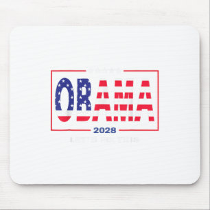 Tapis De Souris Obama Vintage patriotique 2028 Politique US Drapea