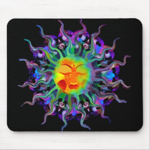 Tapis De Souris Obscurité Mousepad de Chakra Sun