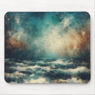 Tapis De Souris Océan bleu orageux vieille photographie