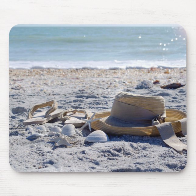 Tapis De Souris Océan, plage, coquilles de mer (Devant)