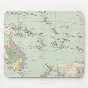 Tapis De Souris Océanie - Carte Atlas de l'Océanie