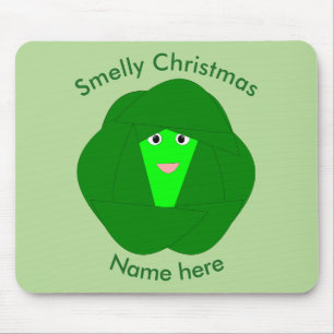 Tapis De Souris Odeur Noël Bruxelles Sprout Mousepad