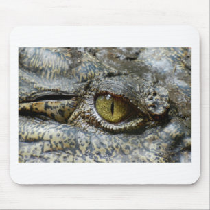 Tapis De Souris œil de crocodile visage animal personnalisé diy