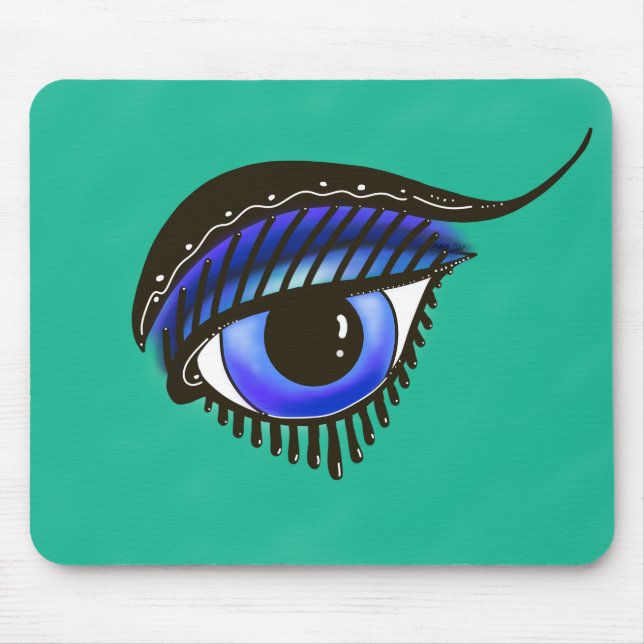 Tapis De Souris Oeil De La Souris De Medusa (Devant)
