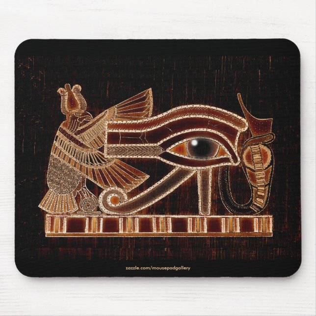 Tapis De Souris OEIL D'HORUS, WADJET Art égyptien Mousepad (Devant)