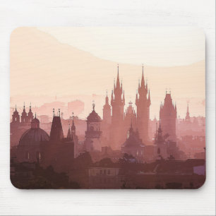 Tapis De Souris OEuvre d'art acrylique de Prague 
