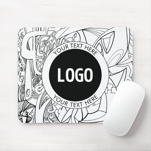 Tapis De Souris Oeuvre d'origine moderne et logo (Avec souris)